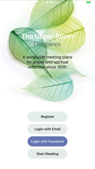 Emulate iPhone app The Upper Room Disciplines using MyAndroid