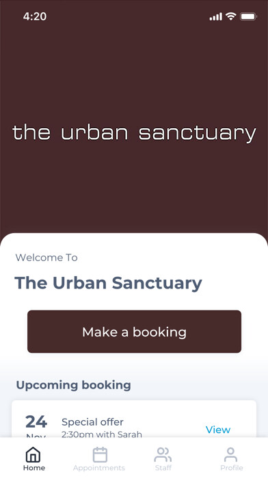Emulate iPhone app The Urban Sanctuary using MyAndroid Emulate iPhone app The Urban Sanctuary using MyAndroid