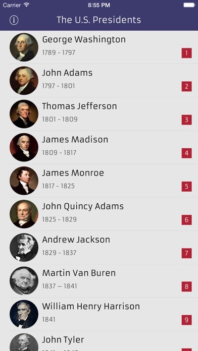 Emulate iPhone app The U.S. Presidents using MyAndroid Emulate iPhone app The U.S. Presidents using MyAndroid