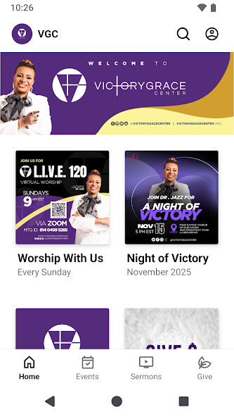 Run android online APK The Victory Grace Center from MyAndroid or emulate The Victory Grace Center using MyAndroid