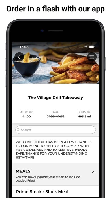Emulate iPhone app The Village Grill Takeaway using MyAndroid Emulate iPhone app The Village Grill Takeaway using MyAndroid