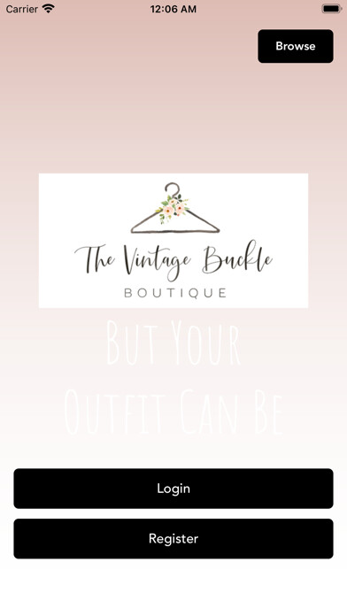 Emulate iPhone app The Vintage Buckle Boutique using MyAndroid