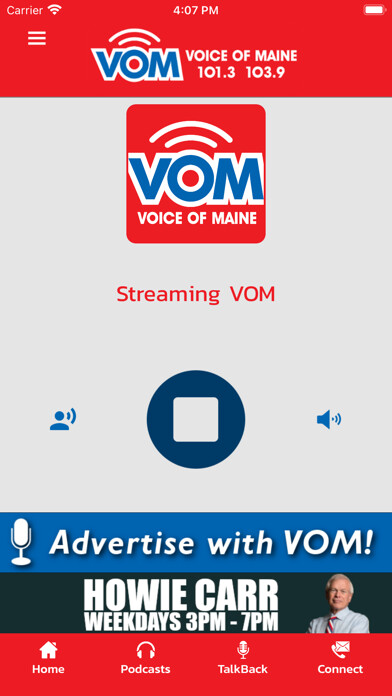 Emulate iPhone app The Voice of Maine VOM using MyAndroid Emulate iPhone app The Voice of Maine VOM using MyAndroid