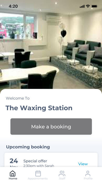 Emulate iPhone app The Waxing Station using MyAndroid Emulate iPhone app The Waxing Station using MyAndroid