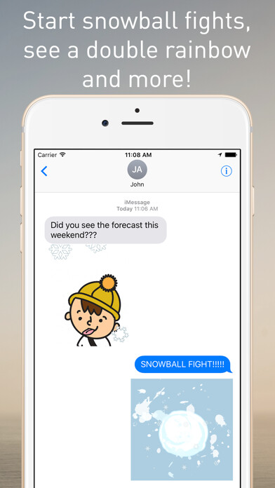 Emulate iPhone app The Weather Network Stickers for iMessage using MyAndroid Emulate iPhone app The Weather Network Stickers for iMessage using MyAndroid