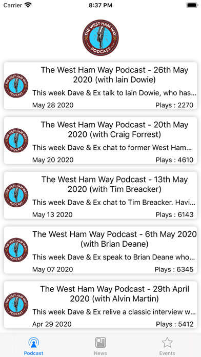 Emulate iPhone app The West Ham Way using MyAndroid Emulate iPhone app The West Ham Way using MyAndroid