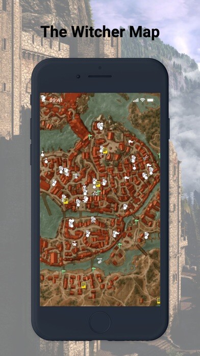 Emulate iPhone app The Witcher Map using MyAndroid