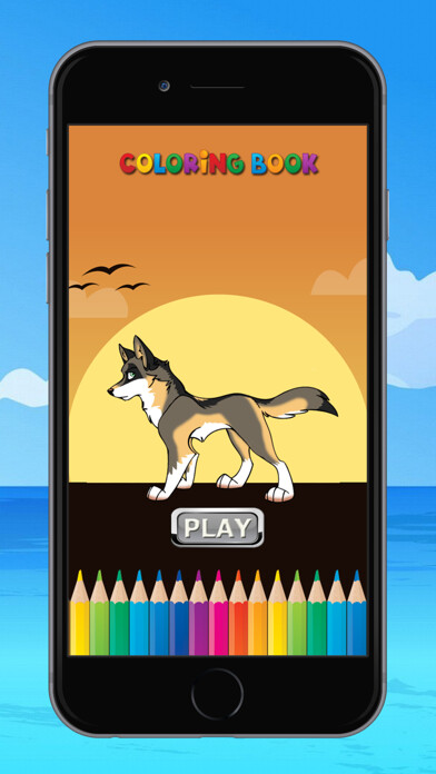 Emulate iPhone app The Wolf Coloring Book: Learn to color and draw a wolf, hyena and more, Free games for children using MyAndroid Emulate iPhone app The Wolf Coloring Book: Learn to color and draw a wolf, hyena and more, Free games for children using MyAndroid