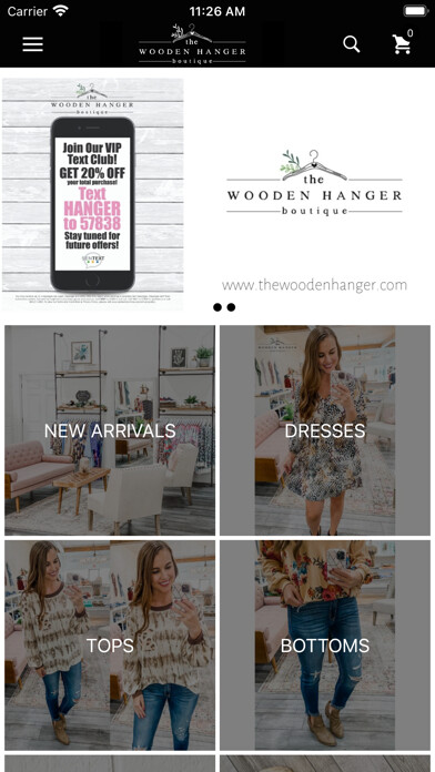 Emulate iPhone app The Wooden Hanger Boutique using MyAndroid Emulate iPhone app The Wooden Hanger Boutique using MyAndroid