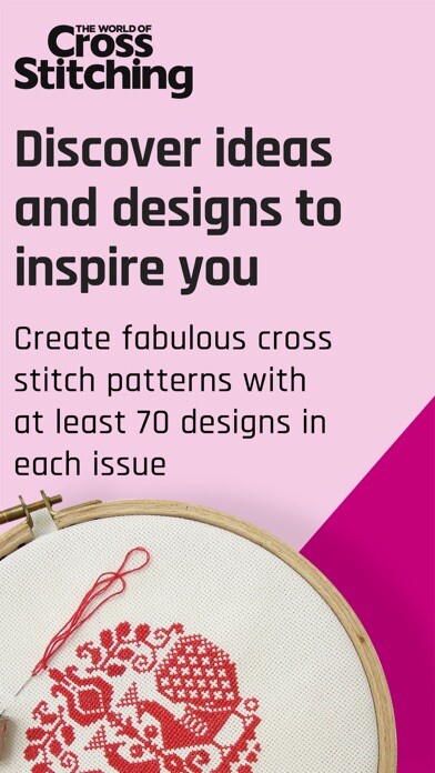Emulate iPhone app The World of Cross Stitching using MyAndroid