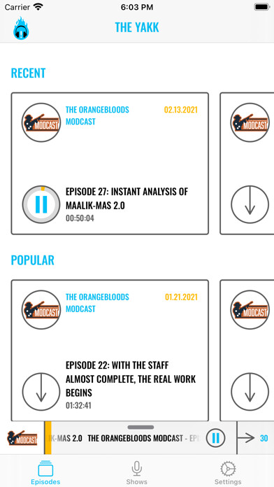 Emulate iPhone app The Yakk Podcasting Network using MyAndroid Emulate iPhone app The Yakk Podcasting Network using MyAndroid