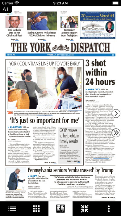 Emulate iPhone app The York Dispatch eEdition using MyAndroid Emulate iPhone app The York Dispatch eEdition using MyAndroid