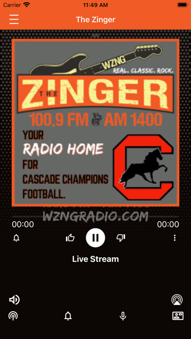 Emulate iPhone app The Zinger 100.9 using MyAndroid Emulate iPhone app The Zinger 100.9 using MyAndroid