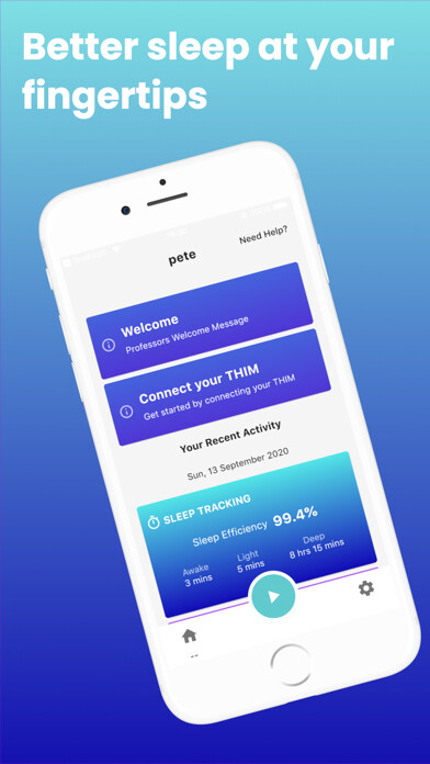 Emulate iPhone app THIM - Sleep Ring using MyAndroid