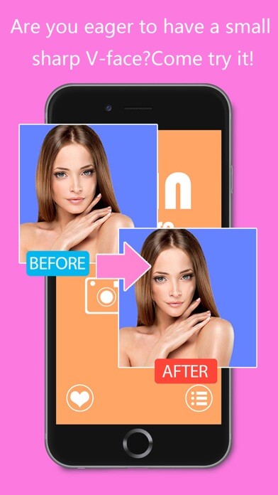 Emulate iPhone app Thin Camera - Insta Face Makeup Slim Skinny Photo using MyAndroid
