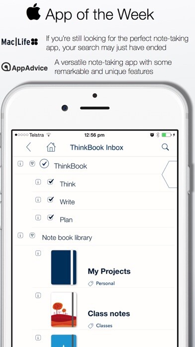 Emulate iPhone app ThinkBook - Todos, Notes, Projects, Outlines using MyAndroid Emulate iPhone app ThinkBook - Todos, Notes, Projects, Outlines using MyAndroid