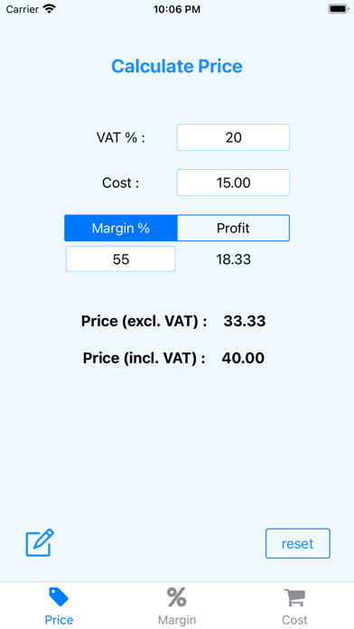 Emulate iPhone app thinkMargin using MyAndroid