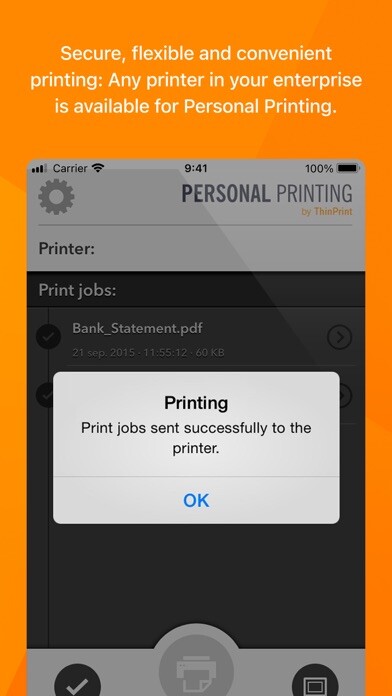 Emulate iPhone app ThinPrint Personal Printing using MyAndroid Emulate iPhone app ThinPrint Personal Printing using MyAndroid