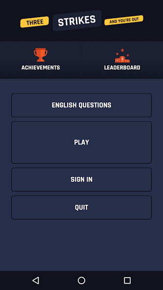 Run android online APK Third Strike Trivia from MyAndroid or emulate Third Strike Trivia using MyAndroid