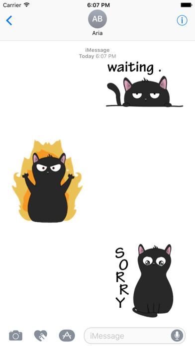Emulate iPhone app Thirteen The Lovely Black Cat using MyAndroid