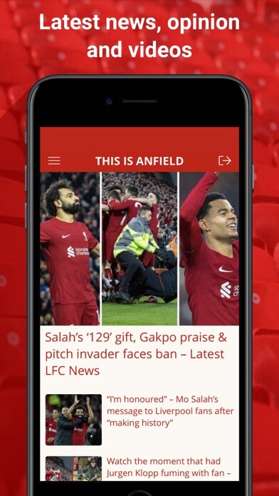Emulate iPhone app This Is Anfield Advert-Free using MyAndroid