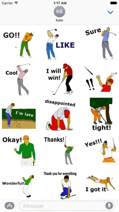 Emulate iPhone app This is Golf GolfMoji Sticker using MyAndroid Emulate iPhone app This is Golf GolfMoji Sticker using MyAndroid