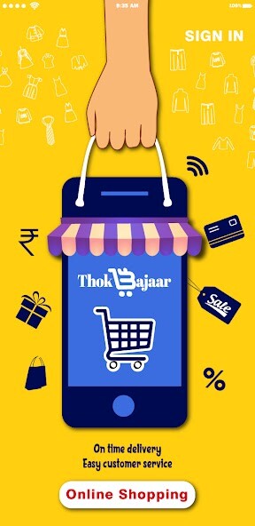 Run android online APK Thokbajaar from MyAndroid or emulate Thokbajaar using MyAndroid