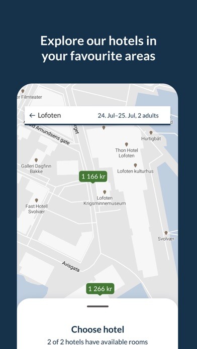 Emulate iPhone app Thon Hotels using MyAndroid