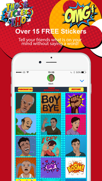 Emulate iPhone app Those Stickers Tho: Emojis using MyAndroid Emulate iPhone app Those Stickers Tho: Emojis using MyAndroid