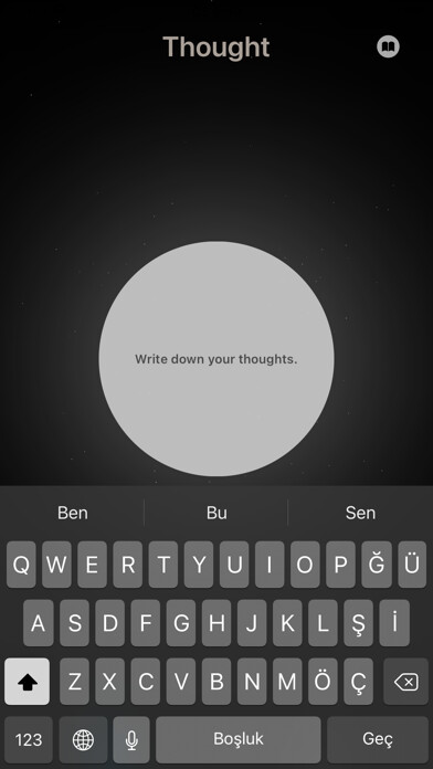 Emulate iPhone app Thought: Empty Your Mind using MyAndroid