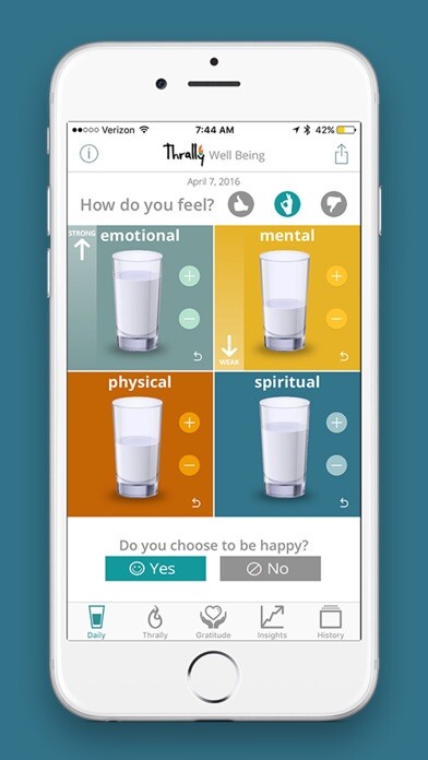 Emulate iPhone app Thrally Well Being using MyAndroid