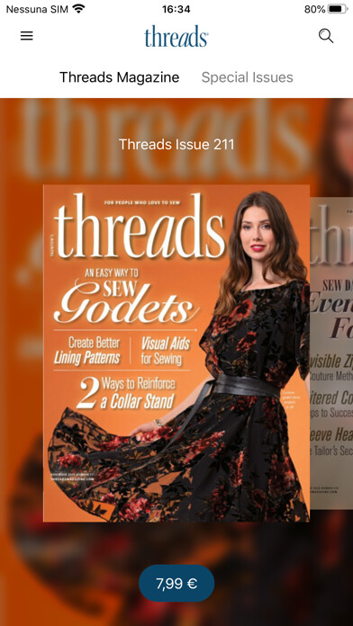 Emulate iPhone app Threads Magazine using MyAndroid