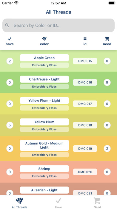 Emulate iPhone app Thready: Your Thread Tracker using MyAndroid