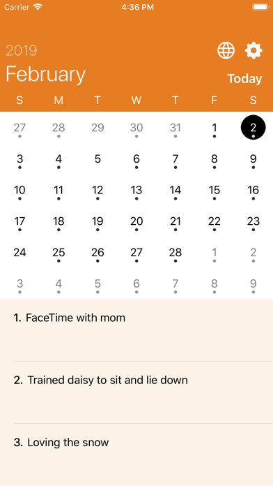 Emulate iPhone app Three Good Things In Life using MyAndroid Emulate iPhone app Three Good Things In Life using MyAndroid