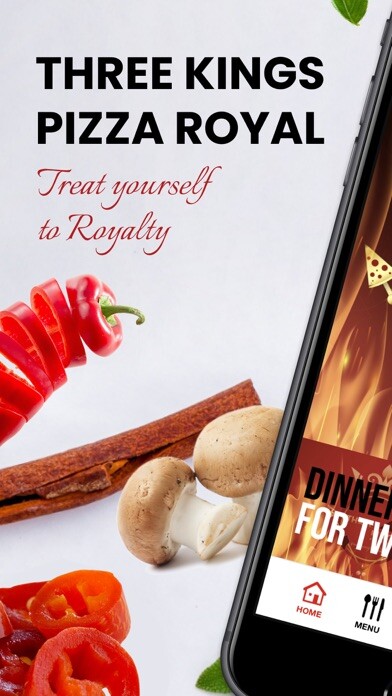Emulate iPhone app Three Kings Pizza Royal using MyAndroid Emulate iPhone app Three Kings Pizza Royal using MyAndroid