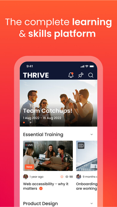 Emulate iPhone app THRIVE - Learning & Skills using MyAndroid