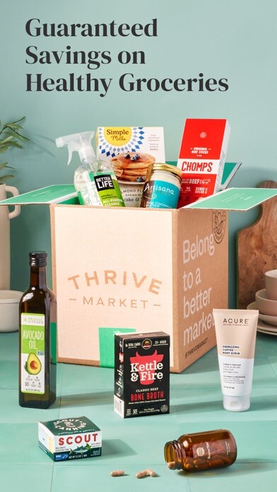 Emulate iPhone app Thrive Market - shop healthy using MyAndroid