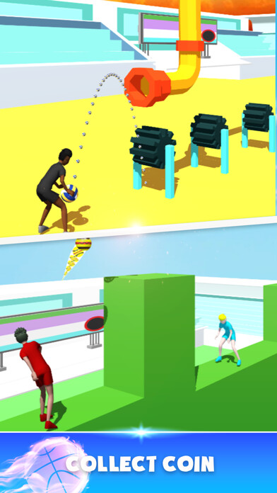 Emulate iPhone app Throw Ball Pass 3D using MyAndroid Emulate iPhone app Throw Ball Pass 3D using MyAndroid