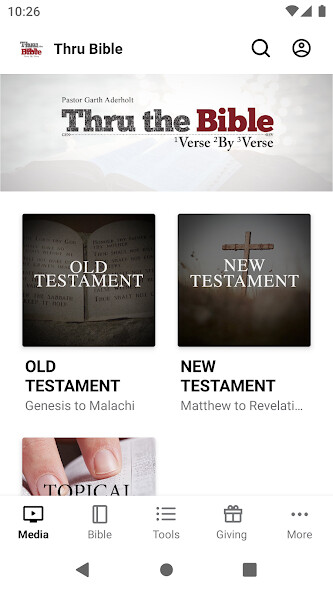 Emulate iPhone app Thru the Bible Verse by Verse using MyAndroid