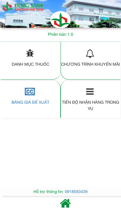 Emulate iPhone app Thuốc BVTV Đồng Xanh using MyAndroid