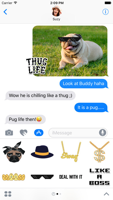 Emulate iPhone app Thug Life Stickers – Pimp Your Chat for iMessage using MyAndroid Emulate iPhone app Thug Life Stickers – Pimp Your Chat for iMessage using MyAndroid