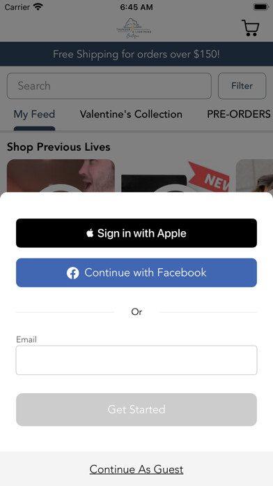 Emulate iPhone app Thunder and Lightning Boutique using MyAndroid