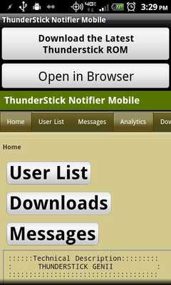 Emulate Android APK ThunderStick Notifier