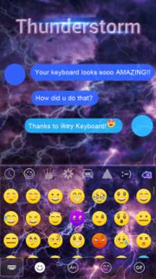 Emulate Android APK Thunder Storm Keyboard Theme
