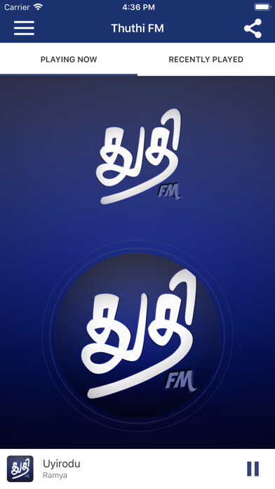 Emulate iPhone app Thuthi FM using MyAndroid