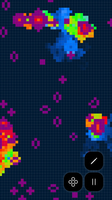 Emulate iPhone app Tiamat - Cellular Automata using MyAndroid Emulate iPhone app Tiamat - Cellular Automata using MyAndroid
