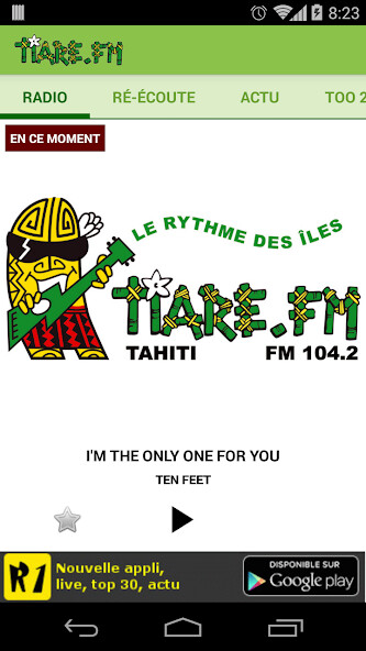Emulate iPhone app Tiare FM using MyAndroid Emulate iPhone app Tiare FM using MyAndroid