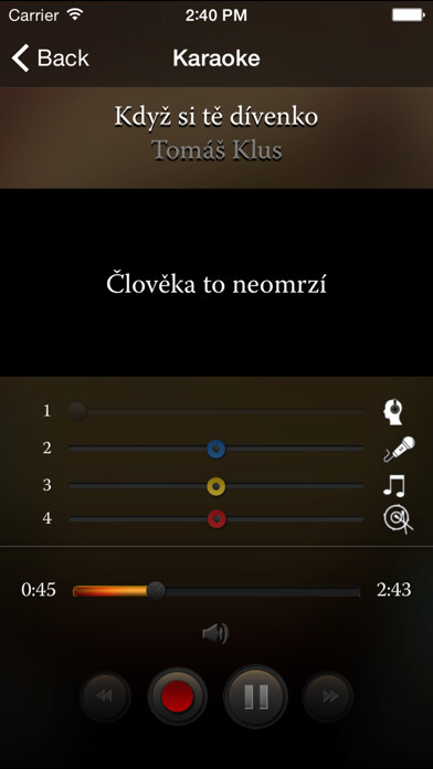Emulate iPhone app Tři bratři using MyAndroid