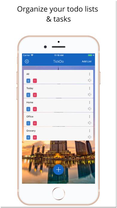 Emulate iPhone app TickDo: Your Todo using MyAndroid