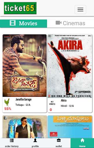 Emulate Android APK Ticket65 - Movie Tickets, News Emulate Android APK Ticket65 - Movie Tickets, News